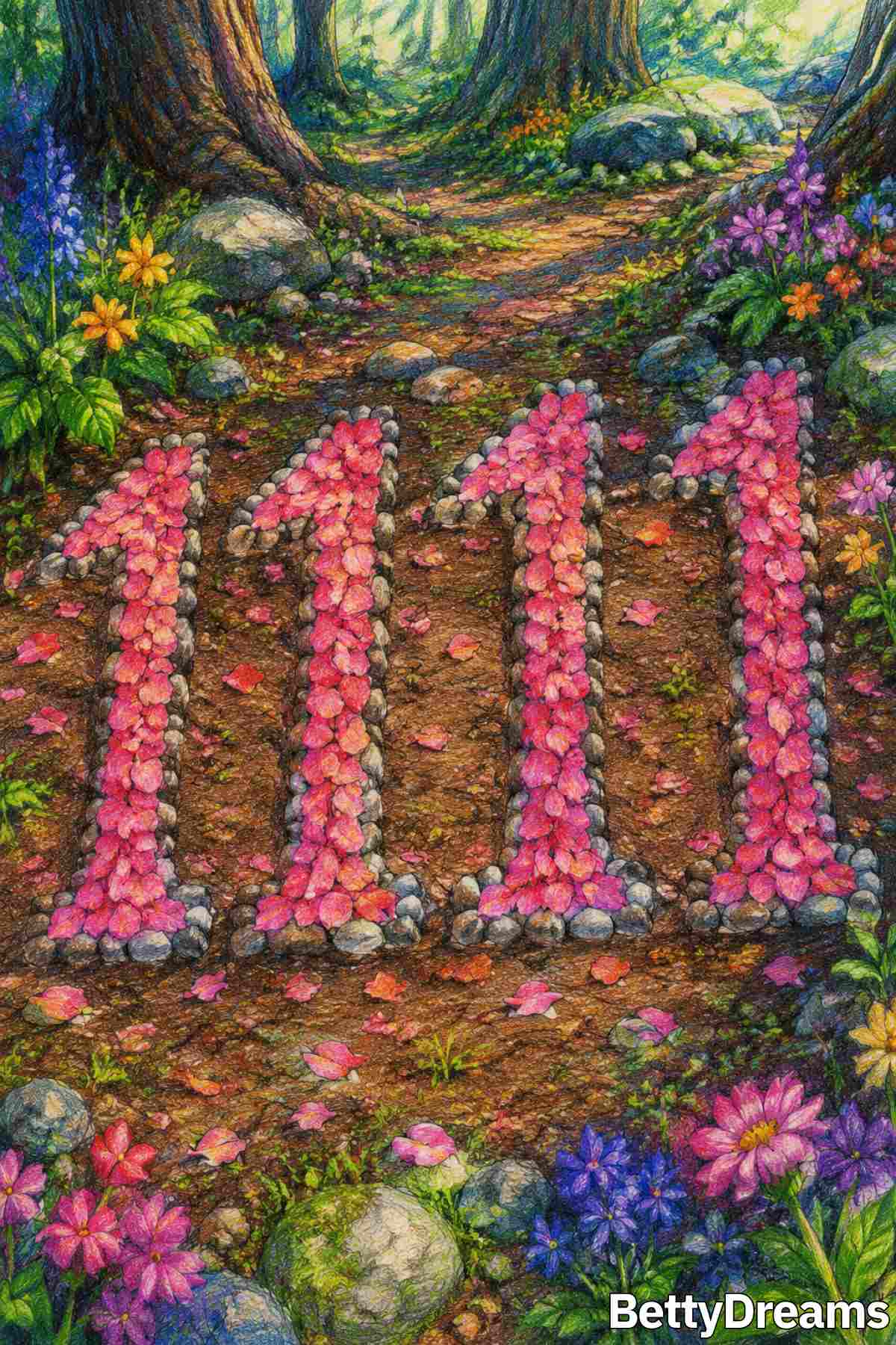angel number 1111 illustration