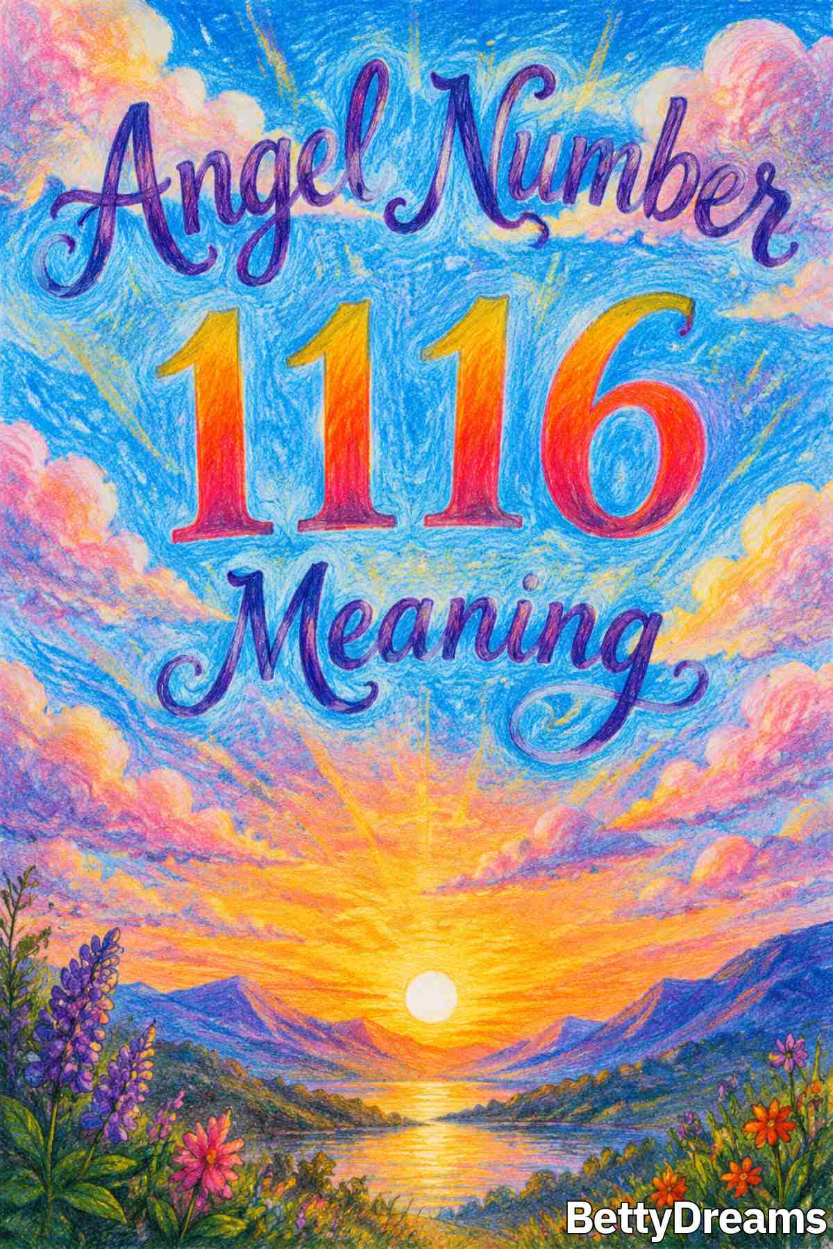 Graphic showing what angel number 1116 means
