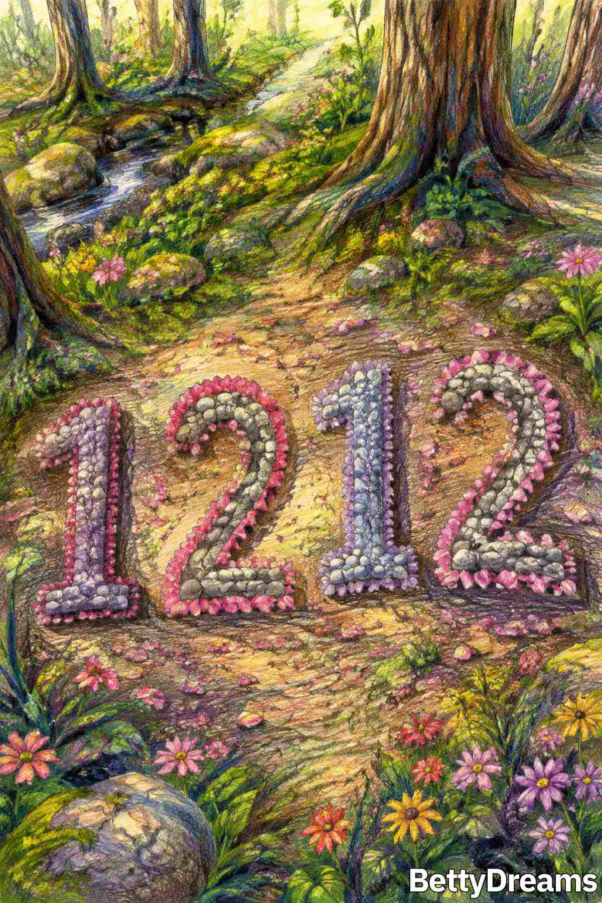 Overview graphic explaining what angel number 1212 means