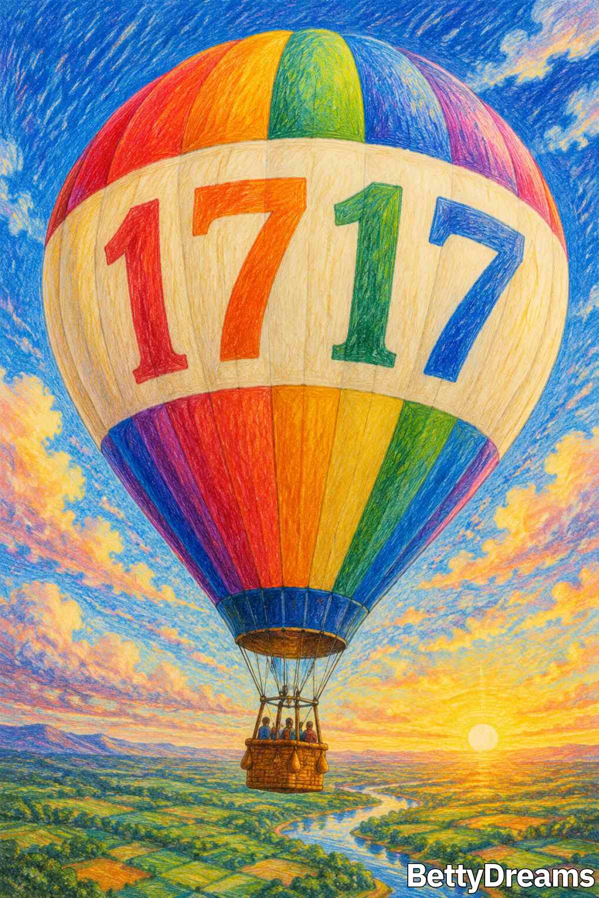 Visual guide explaining the meaning of number 1717