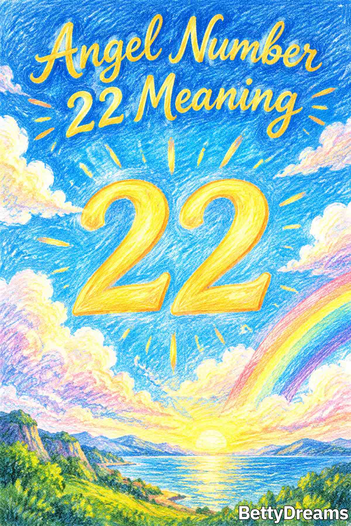 Visual guide to seeing angel number 22