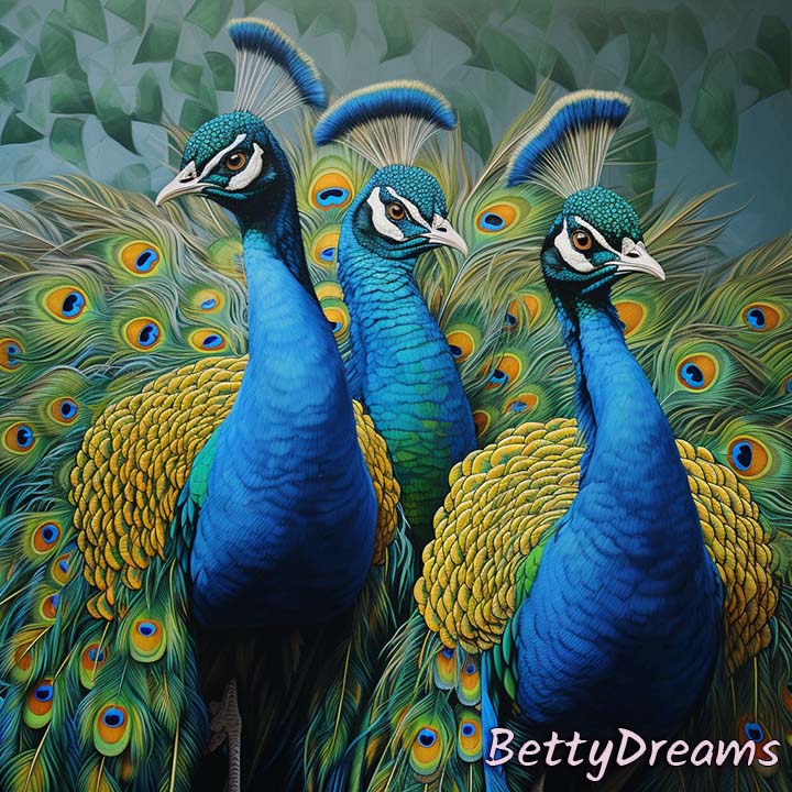 3 Peacocks