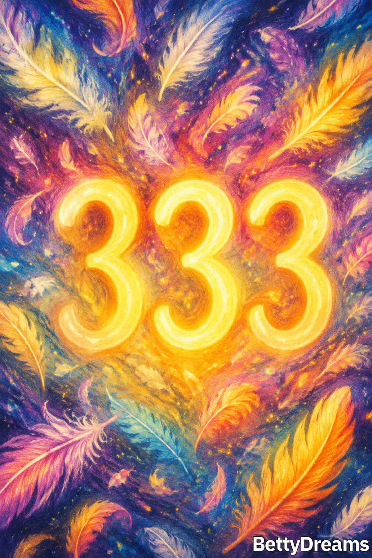 Educational chart with angel number 333 explained