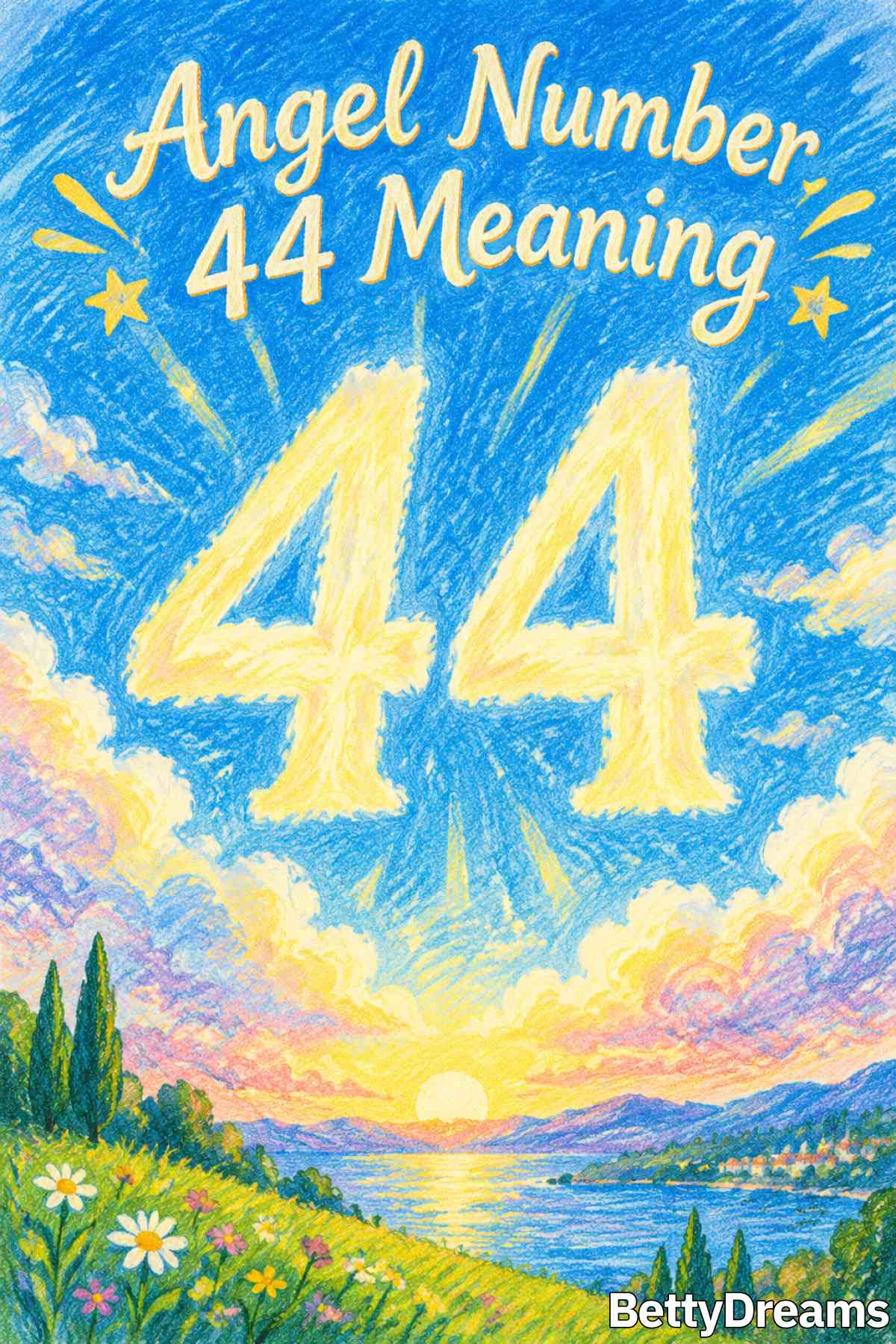 Visual guide to the meaning of angel number 44