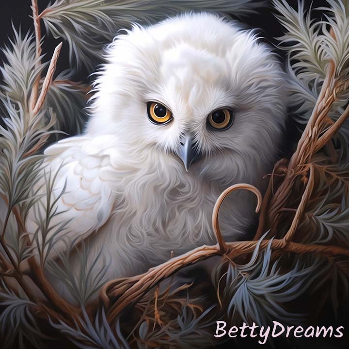 Baby White Owl