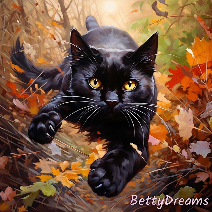 Black Cat Chasing Me