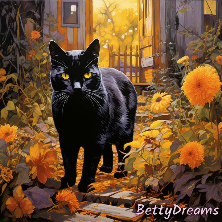 Black Cat Crossing Your Path