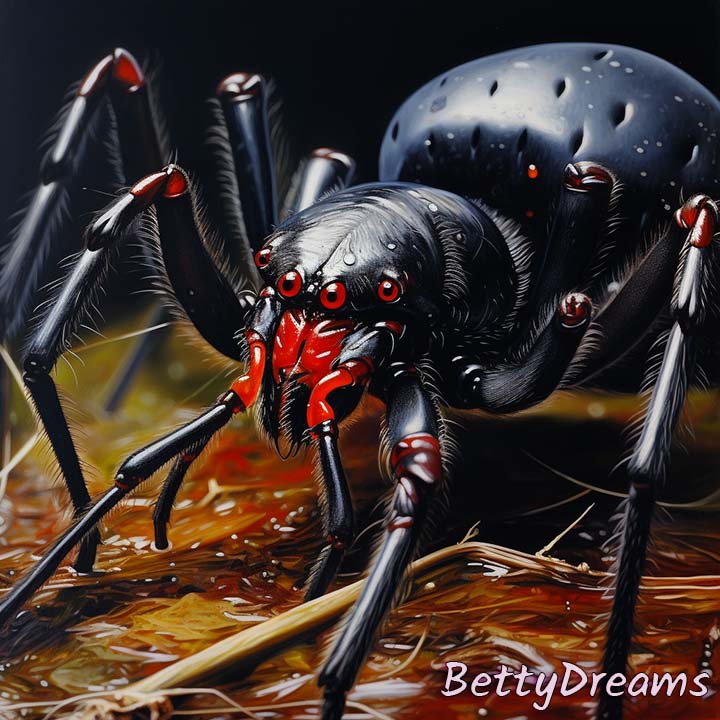 Black Widow Biting You