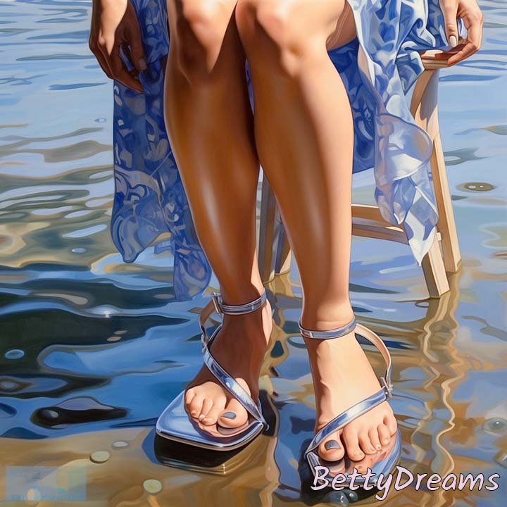 Blue Sandals