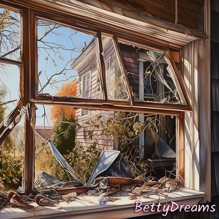 Broken Window in Your Childhood Home