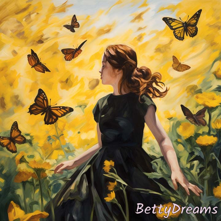 Chasing a Black and Yellow Butterfly