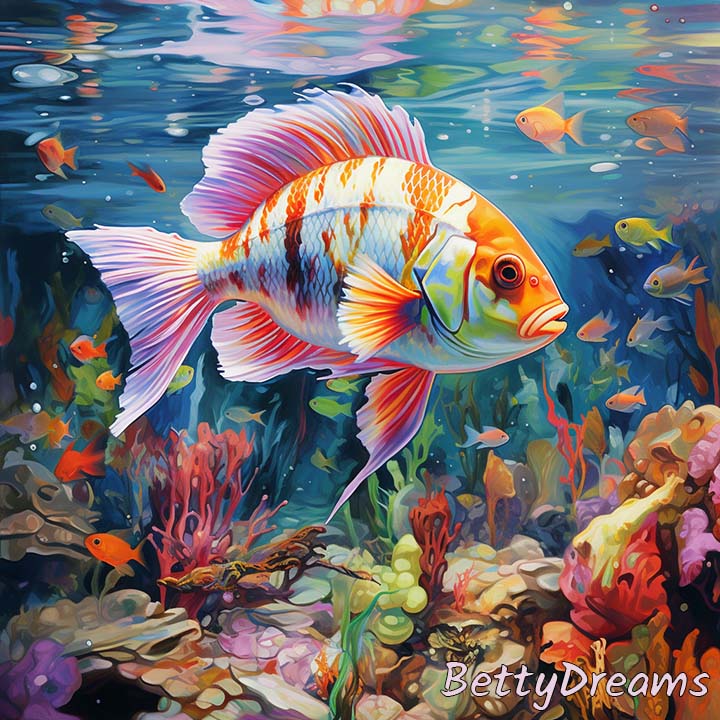 Colorful Fish in Clear Water