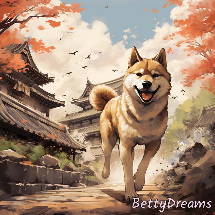 Dog crossing your path japanese