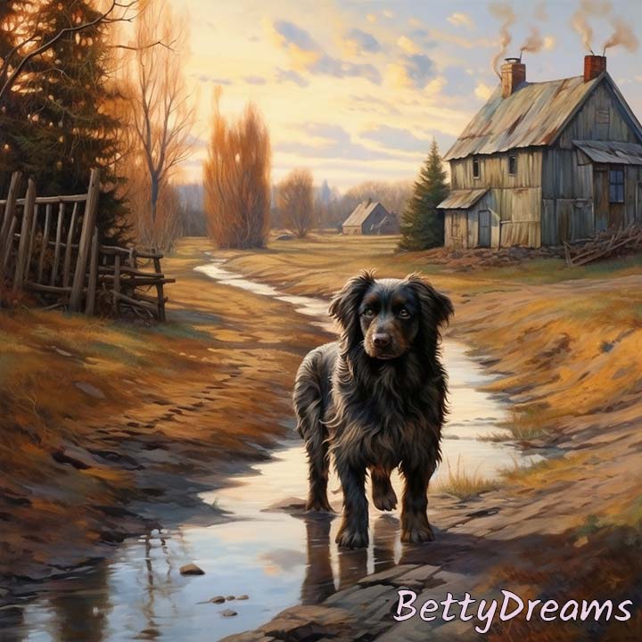Dog crossing your path russian
