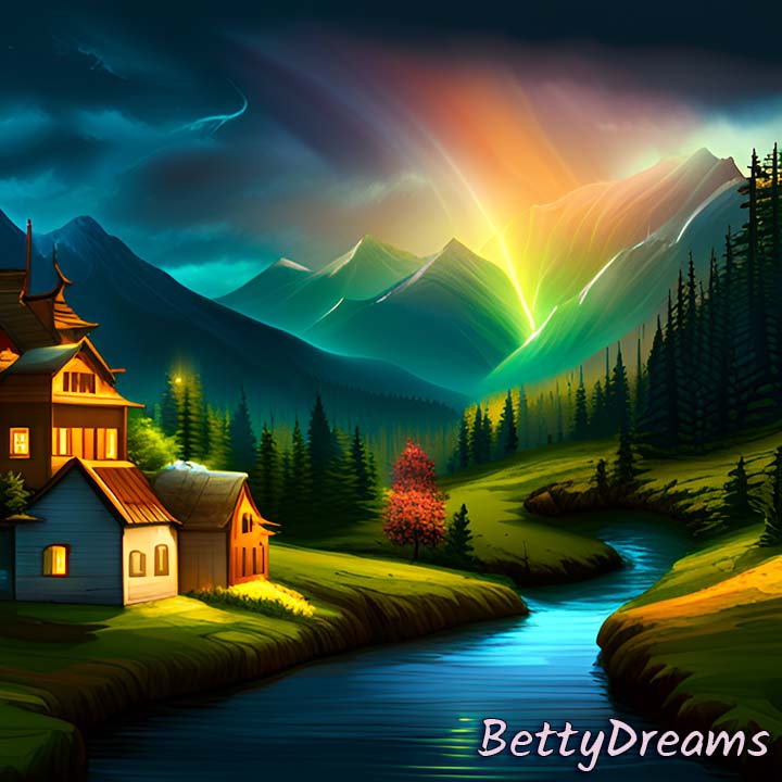 Dream About Rainbow at Night