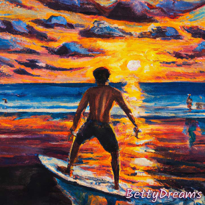 Dream About Surfing During Sunset