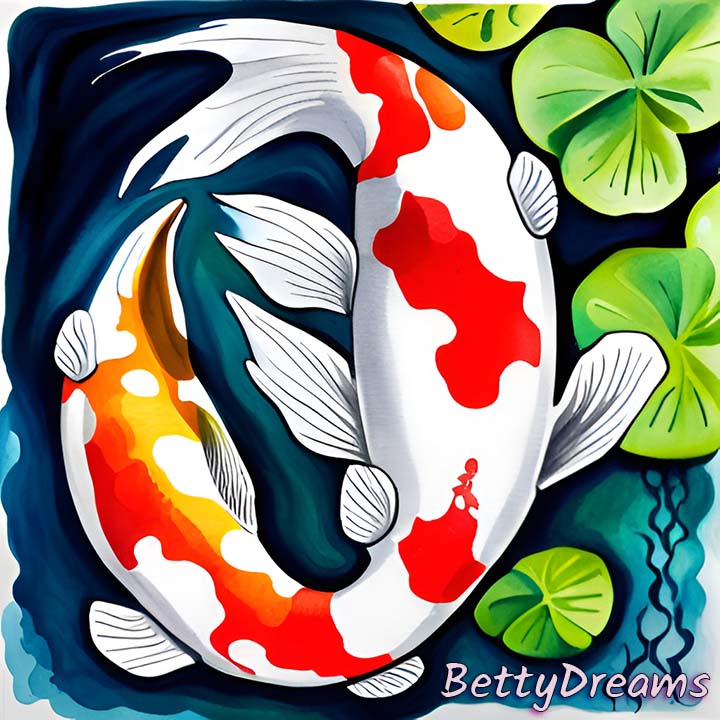 Dream Of White Koi Fish