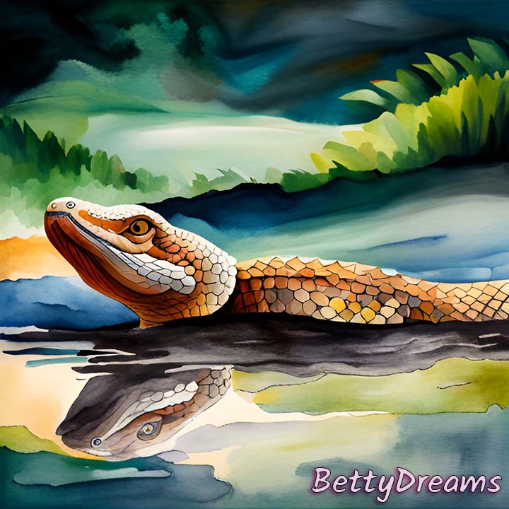 Dream of Big Snake in Water
