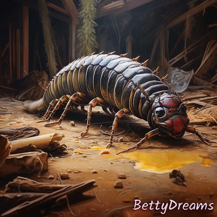 Dream of Centipede in Food