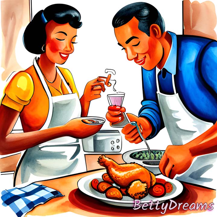 Dream of Cooking Fried Chicken with Friends