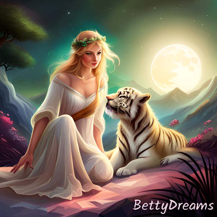 Dream of Feeding a White Tiger