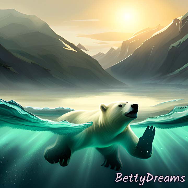 Dream of a Polar Bear Swimming