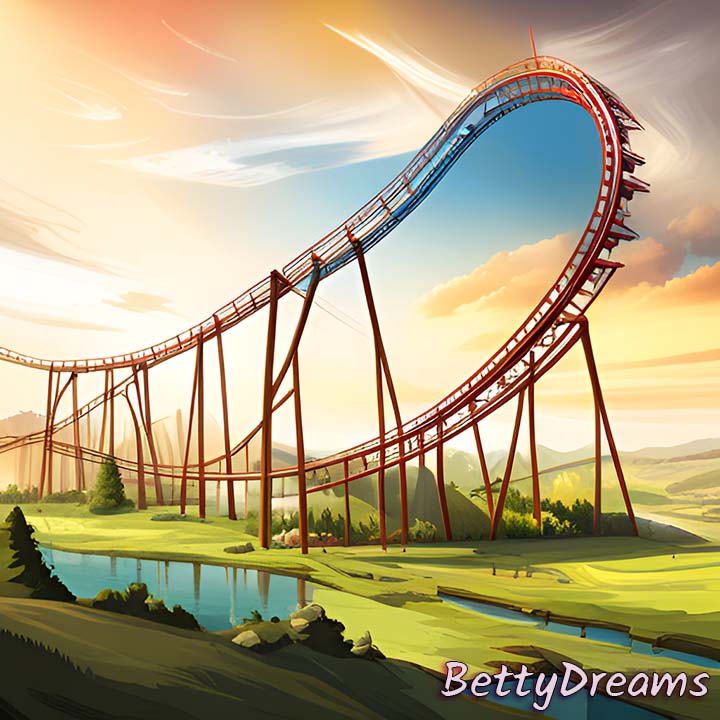 Dream of a Roller Coaster in a Beautiful Landscape