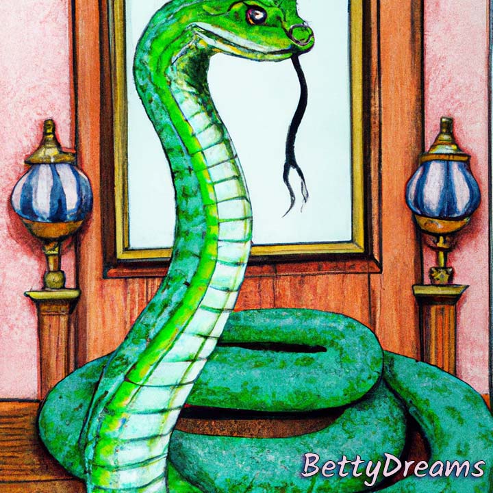 Dreaming of Green Snake in the House