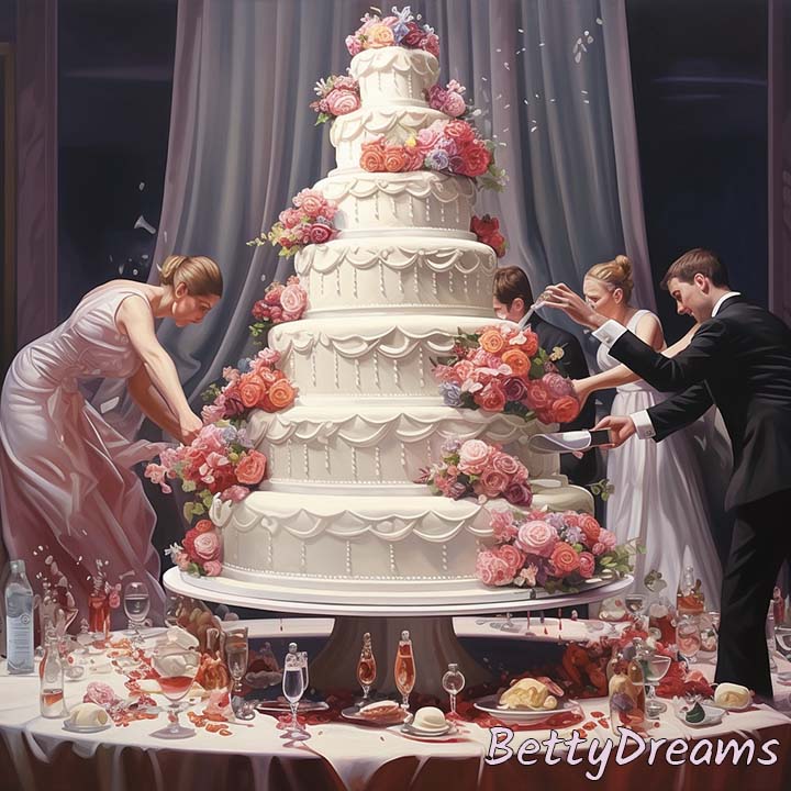 Dropping a Wedding Cake