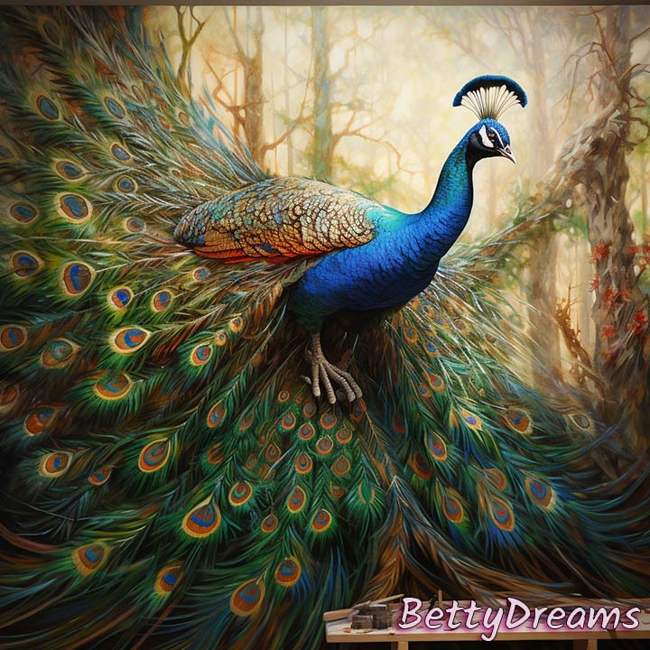 Flying Peacock