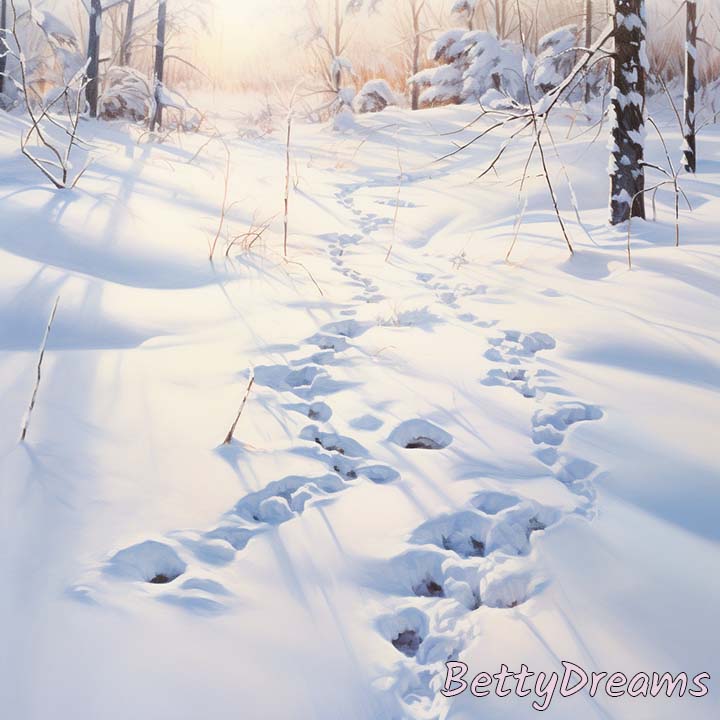 Footprints in Snow