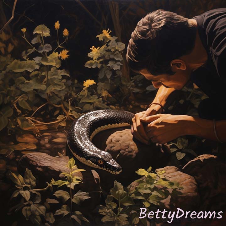 Grabbing a Black Snake