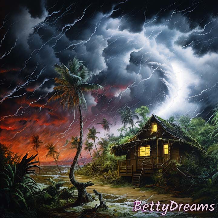 Hurricane with Lightning