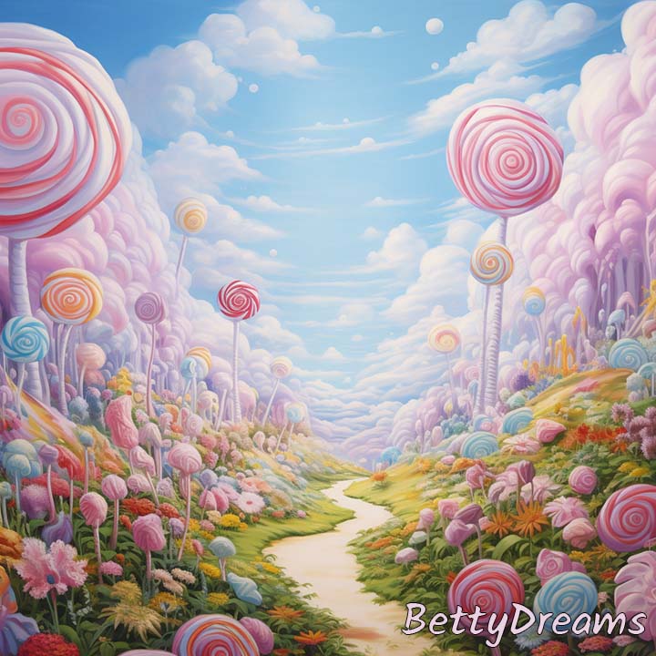 I had a dream that I was wandering in a land made of candy