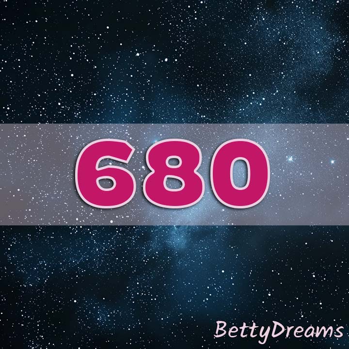 680 glowing stars