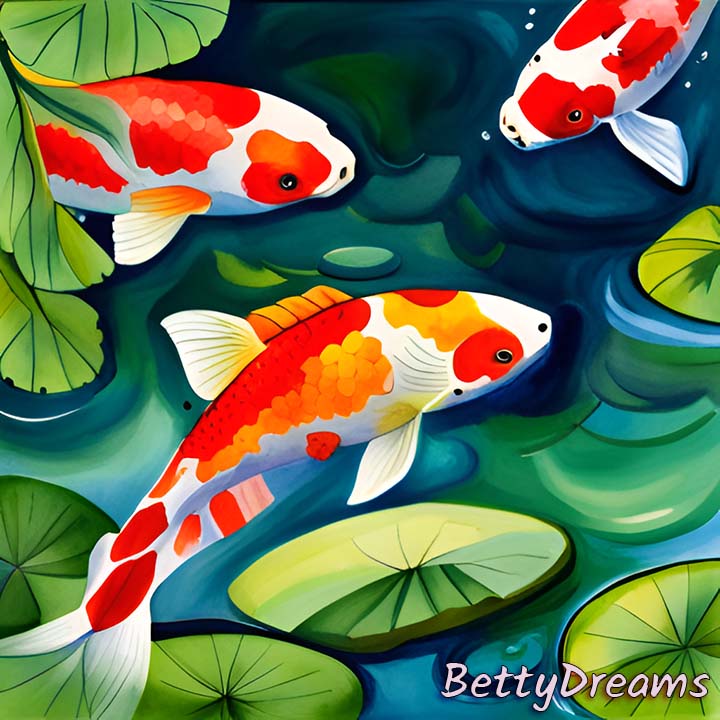 Koi Fish In The Garden Dream