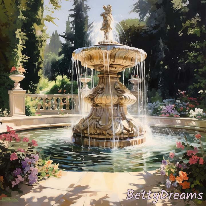Last night, I had a dream about a fountain with clear water flowing from it