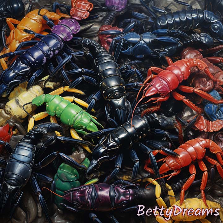 Many Black Scorpions