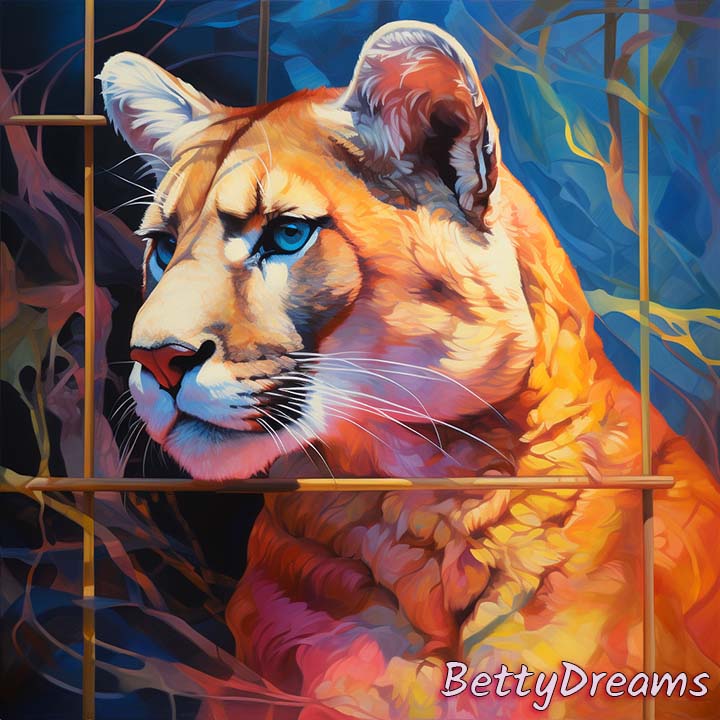Mountain Lion in a Cage