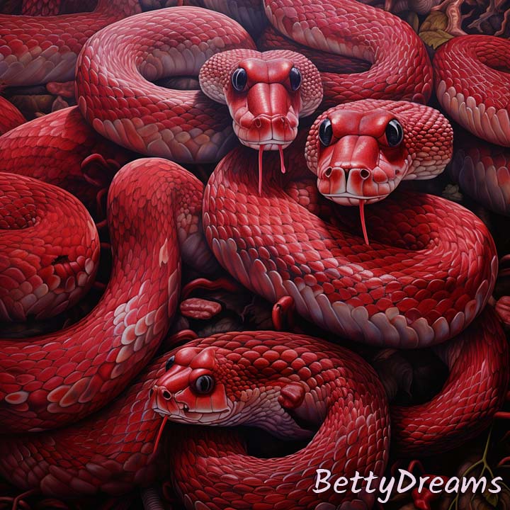 Multiple Red Snakes