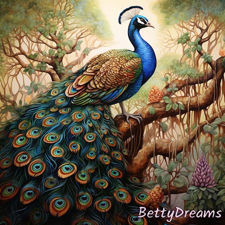 Peacock on a Tree