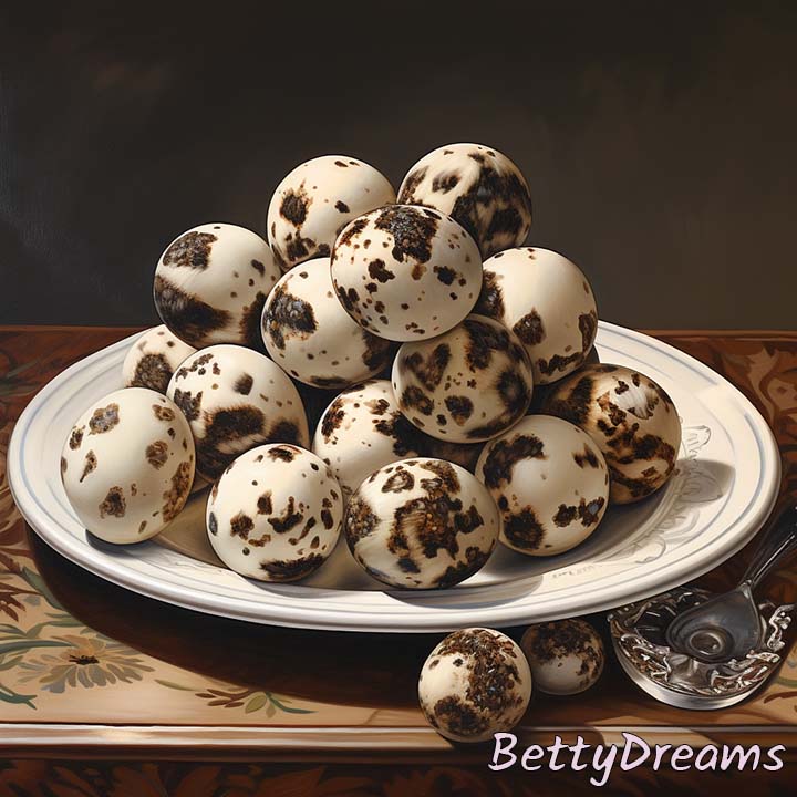 Quail Eggs on a Plate