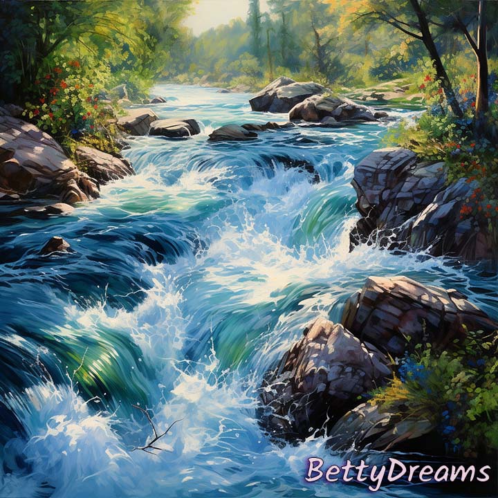 River with Strong Current