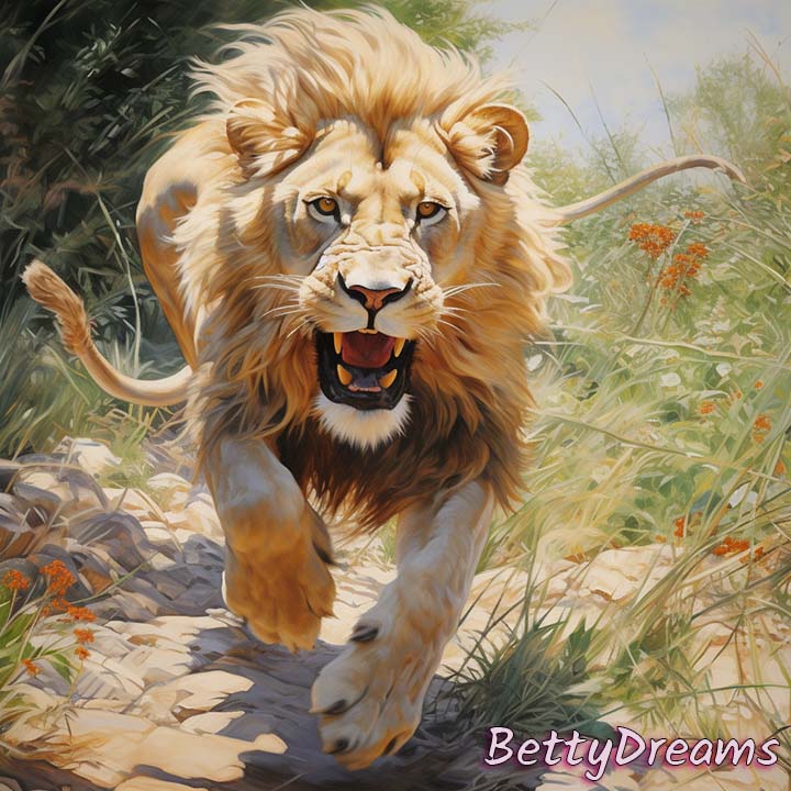 Running Away from Lion