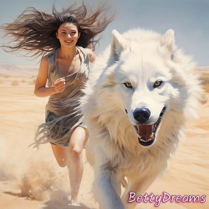 Running with a White Wolf