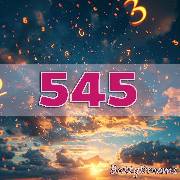 glowing numbers and 545
