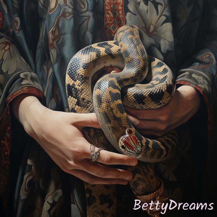 Someone Holding a Snake