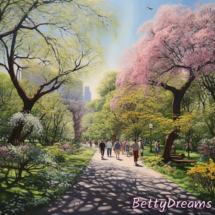 Walking in Central Park