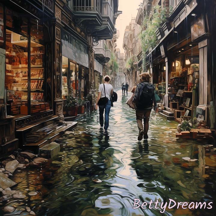 Walking on Flooded Streets