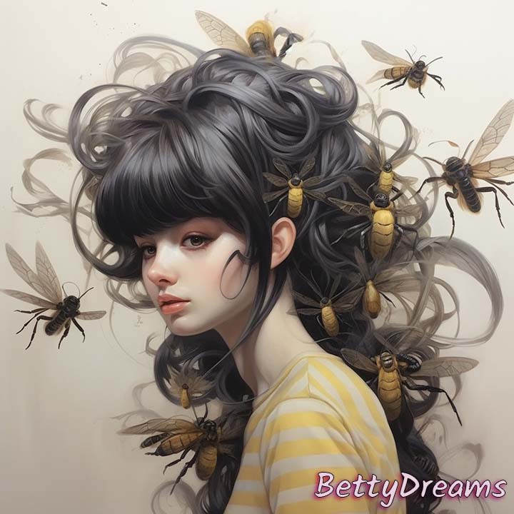 Wasp in Hair